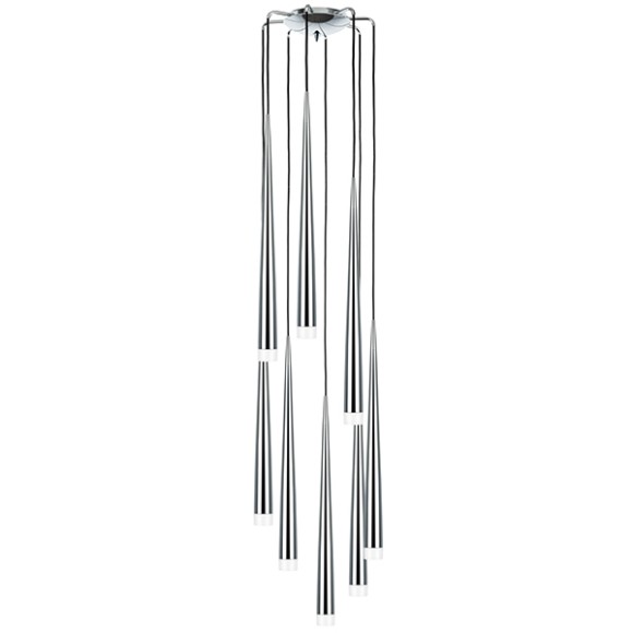 Длинный подвесной светильник Lightstar 807084 Punto под лампы 8xG9 200W