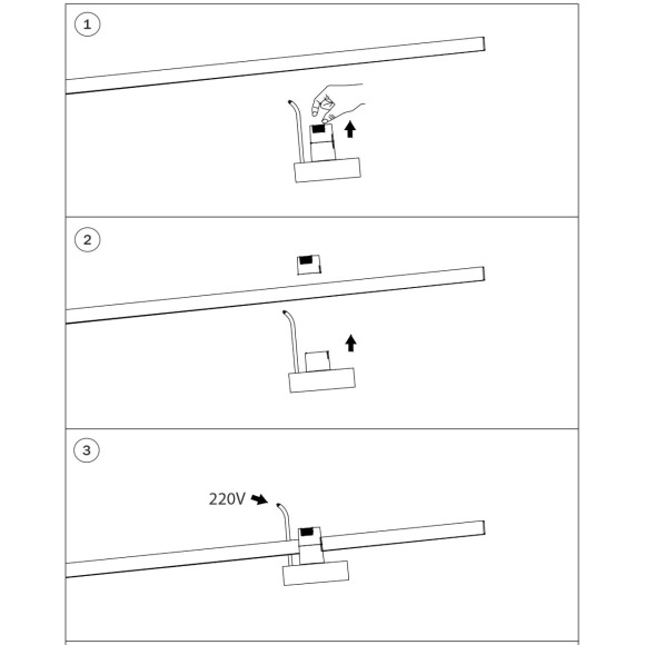Блок питания 200W с зажимом для шинопровода серии Due Hermes Lightstar арт 510227 Блок питания 200W с зажимом для шинопровода серии Due Hermes Lightstar арт 510227