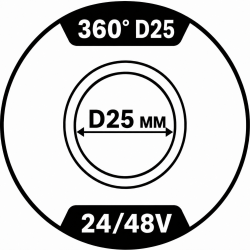 24/48V Maytoni 360° D25mm (круглый неон)