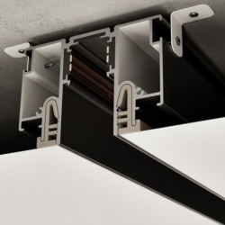 В нат. потолки ПВХ и Ткань. Универсальное крепление Clamp (LumFer)